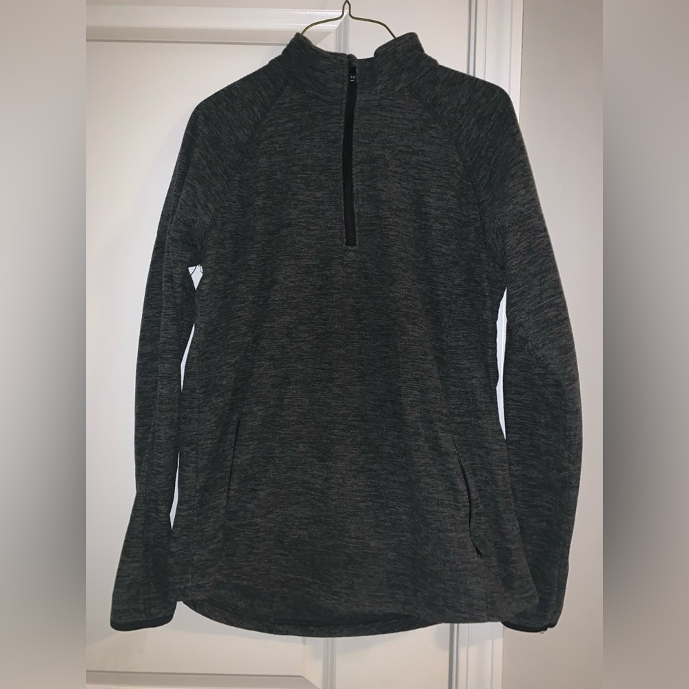Gray fleece-lined Long Sleeve Shirt